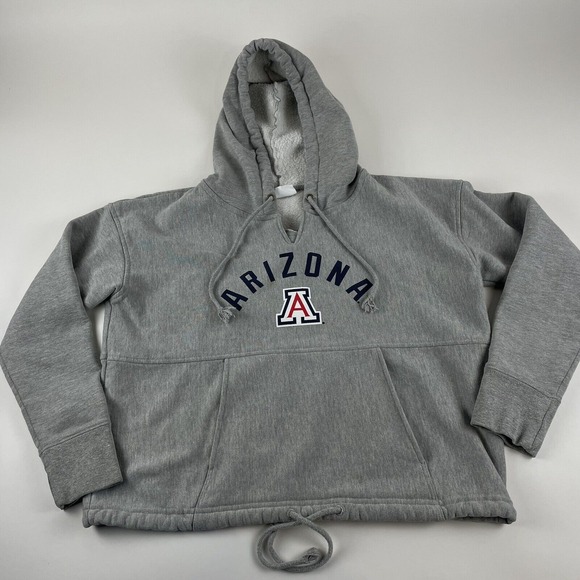 Arizona Wildcats Sweater Women's Medium Crop Top Champion Reverse Weave - Picture 2 of 8